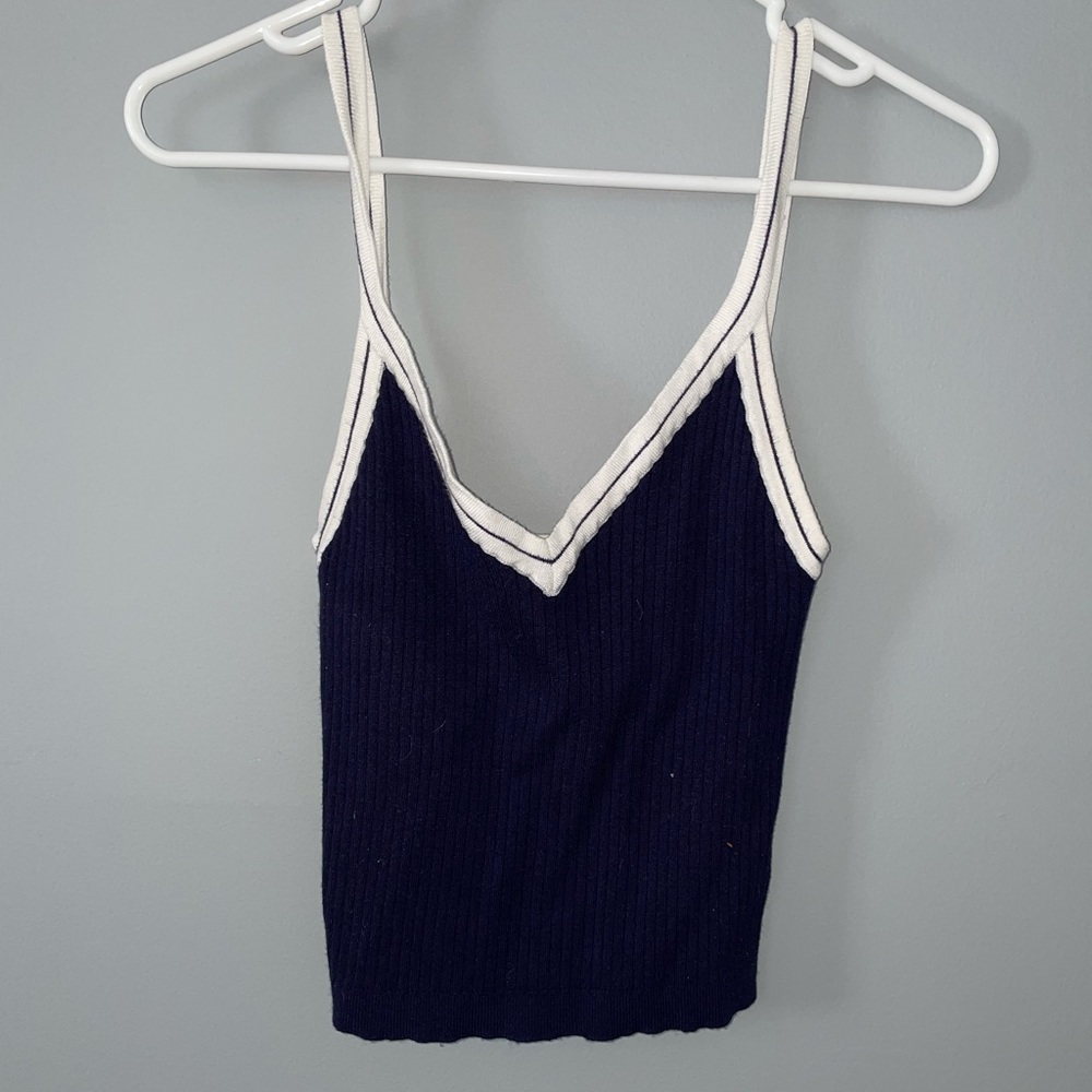 Navy Blue Knit Tank